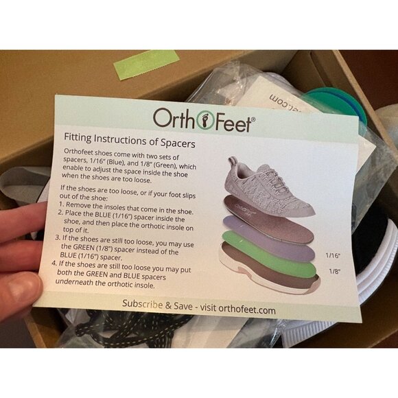 Orthofeet Coral New in Box Black Athletic Walking Shoes Women’s 10 Wide - Picture 8 of 12